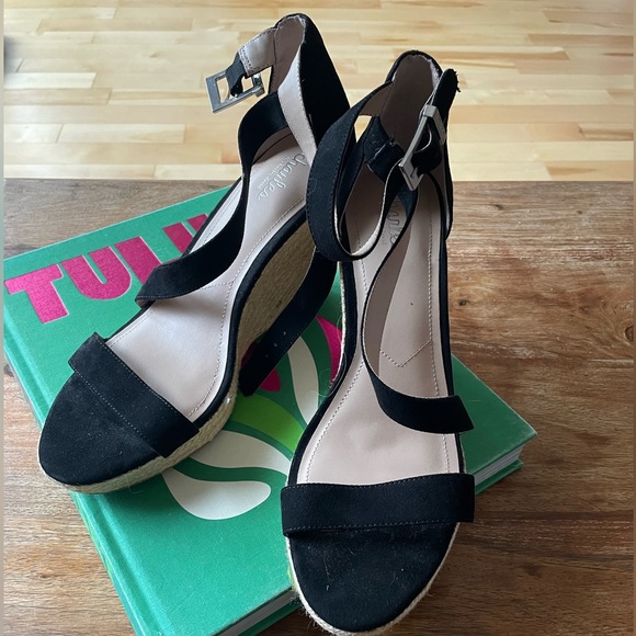 Wedges black 10 US - Picture 2 of 3